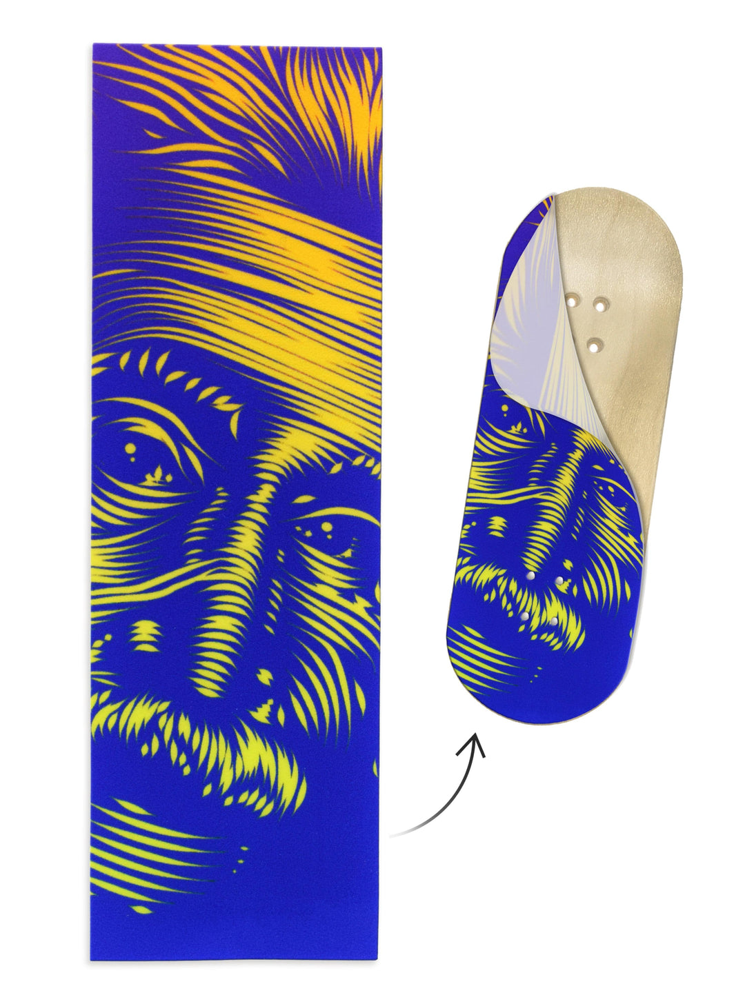 Teak Tuning "Albert Linestein" Artist Collaboration Deck Graphic Wrap - 35mm x 110mm