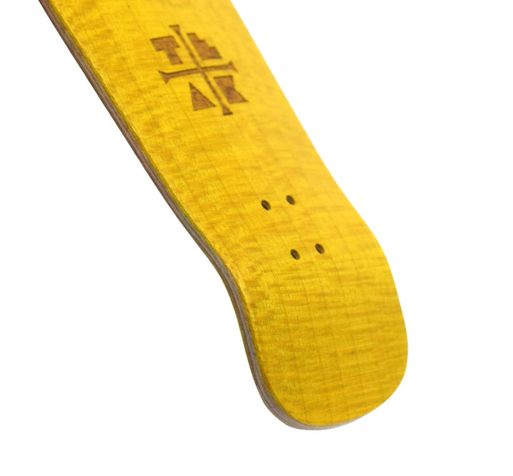 Teak Tuning Carlsbad Cruiser Wooden Fingerboard Deck, "Banana Yellow" - 34mm x 100mm