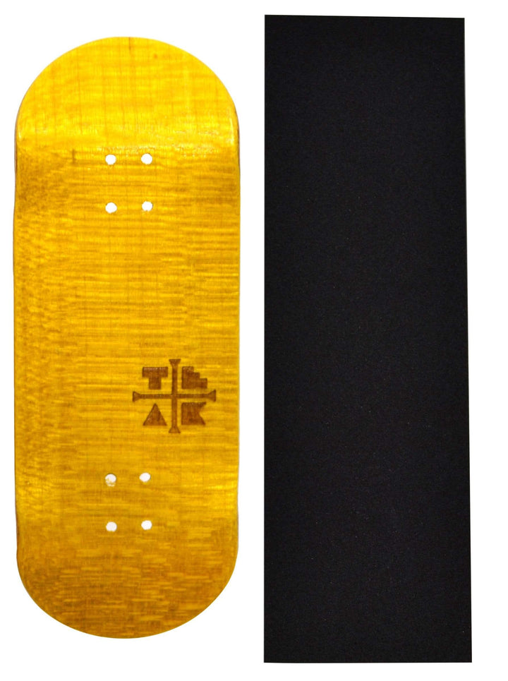 Teak Tuning PROlific Wooden Fingerboard Deck, "Banana Yellow" - 34mm x 97mm