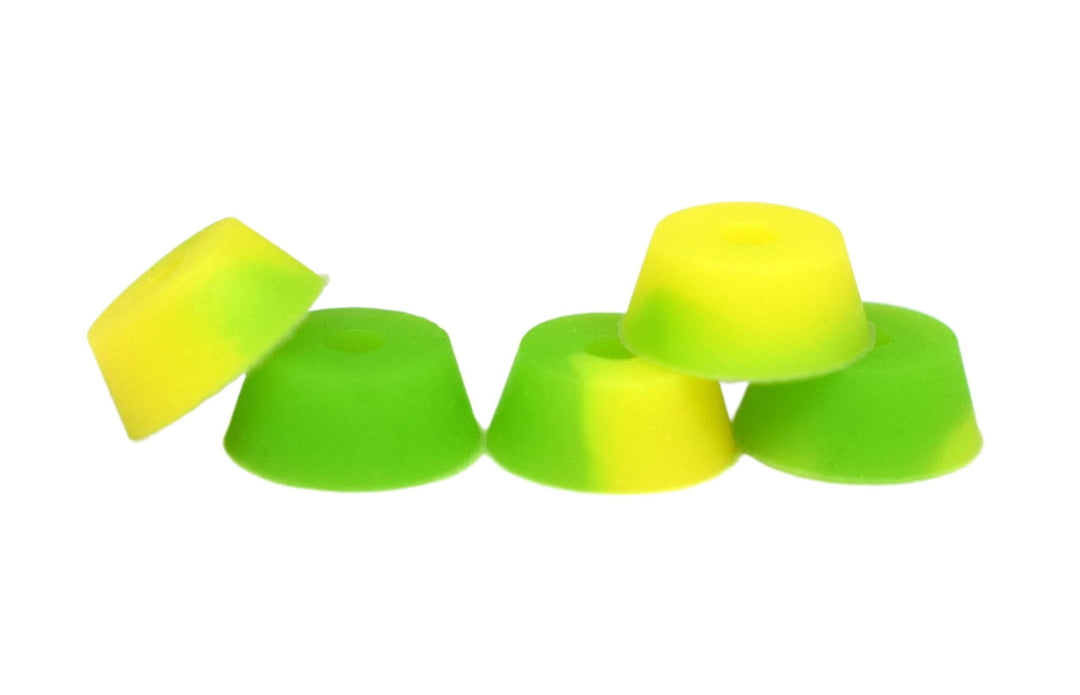 Teak Tuning Bubble Bushings Pro Duro Series - Multiple Durometers - Yellow and Green Swirl 71A