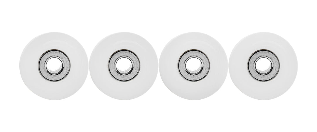 Teak Tuning Eco 85D CNC Poly Wheels - Rounded Shape - White Colorway