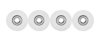 Teak Tuning Eco 85D CNC Poly Wheels - Rounded Shape - White Colorway