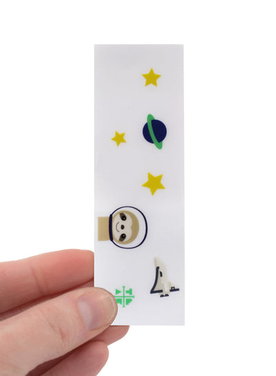 Teak Tuning "Sloth in Space" Deck Graphic Wrap (Transparent Background) - 35mm x 110mm