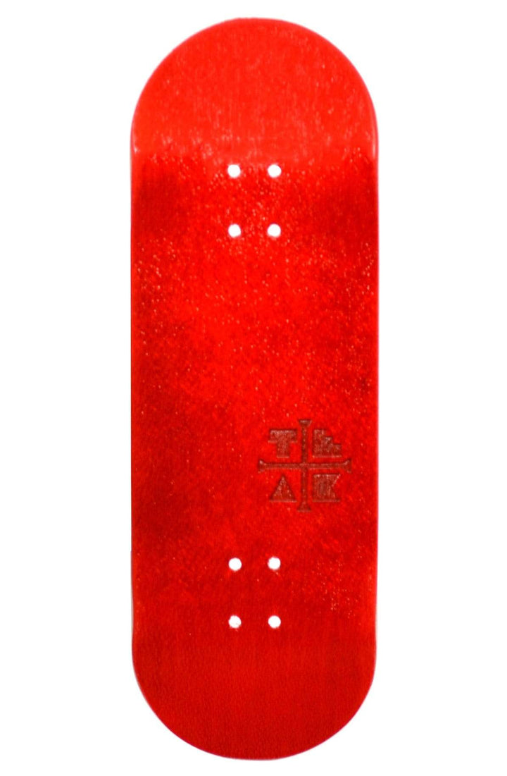 Teak Tuning PROlific Wooden Fingerboard Deck, "Cherry Red" - 34mm x 97mm