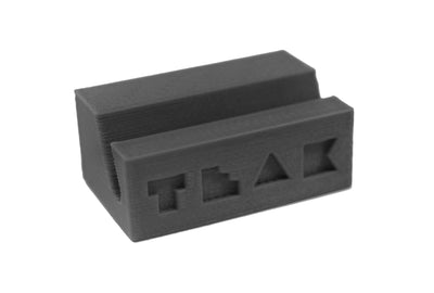 Teak Tuning Fingerboard Display Stand - Rectangle Edition - Slate Gray Colorway