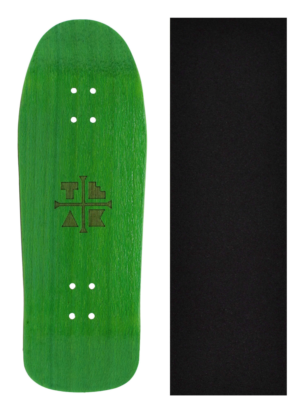 Teak Tuning Carlsbad Cruiser Wooden Fingerboard Deck, "Ghillie Green" - 34mm x 100mm