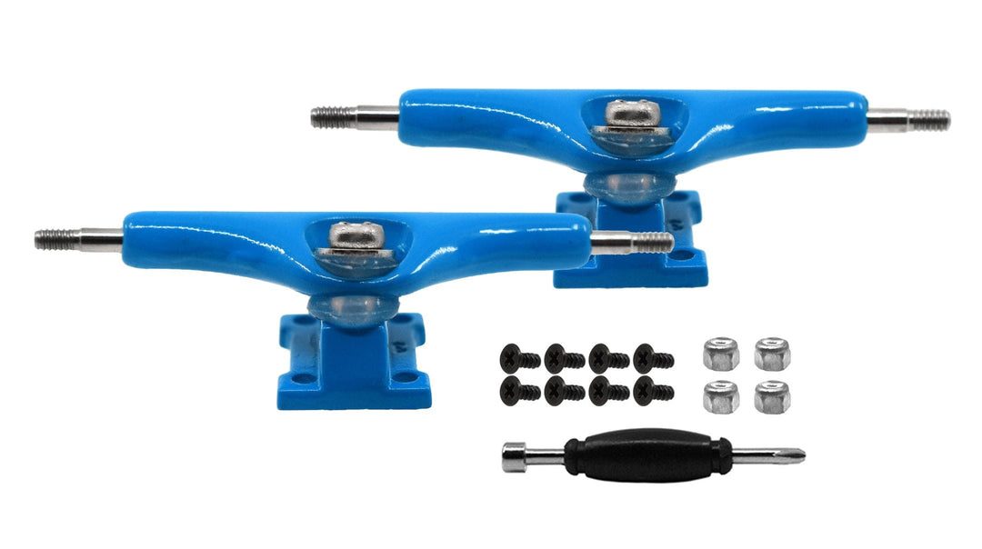 Teak Tuning Prodigy Swerve Trucks, 34mm - Aqua Blue Colorway