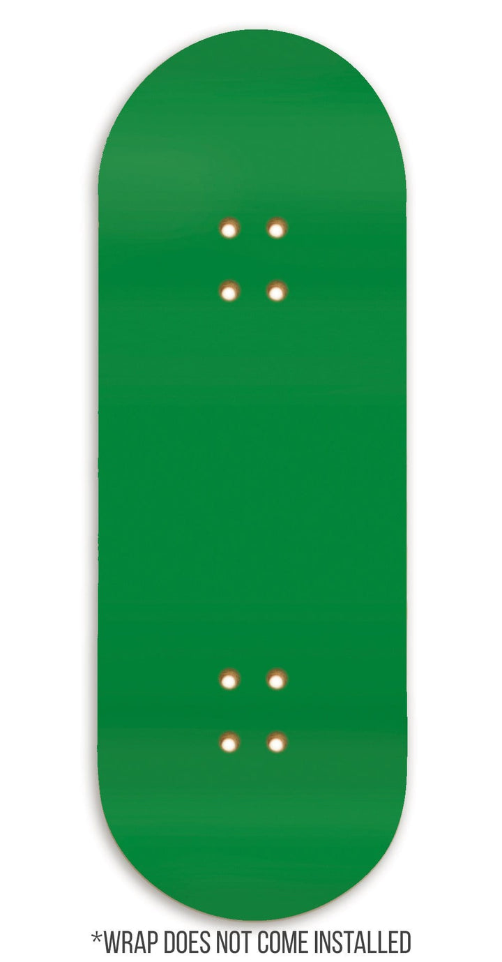 Teak Tuning Teak Swap Fingerboard Deck & ColorBlock Wrap - "Lucky Green" - 32mm x 97mm