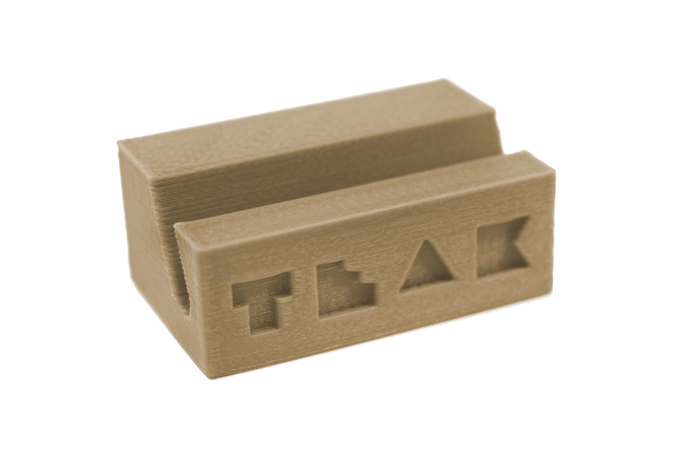 Teak Tuning Fingerboard Display Stand - Rectangle Edition - Desert Sands Colorway