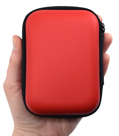 Teak Tuning Mini Fingerboard Travel Carry Case - Red