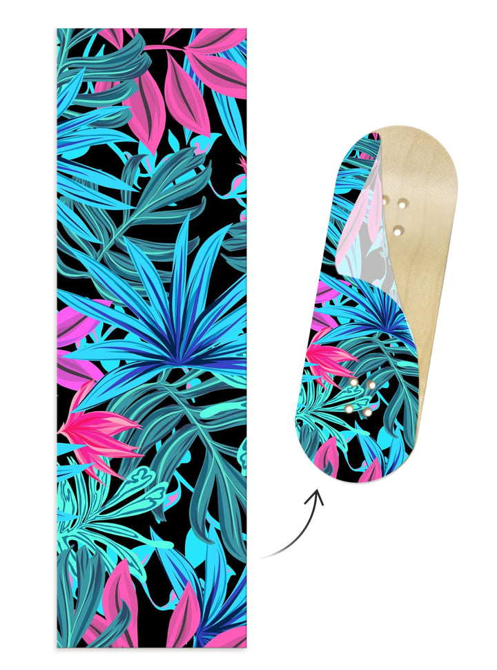 Teak Tuning Limited Edition "Vibrant Leaves" Deck Graphic Wrap - 35mm x 110mm