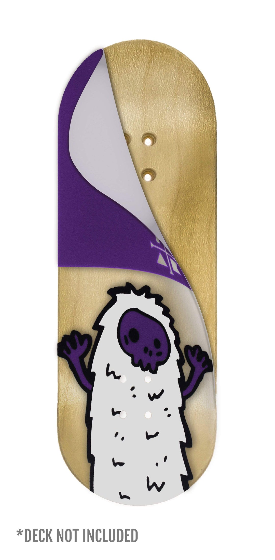 Teak Tuning "Purple Yeti" Deck Graphic Wrap (Transparent Background) - 35mm x 110mm