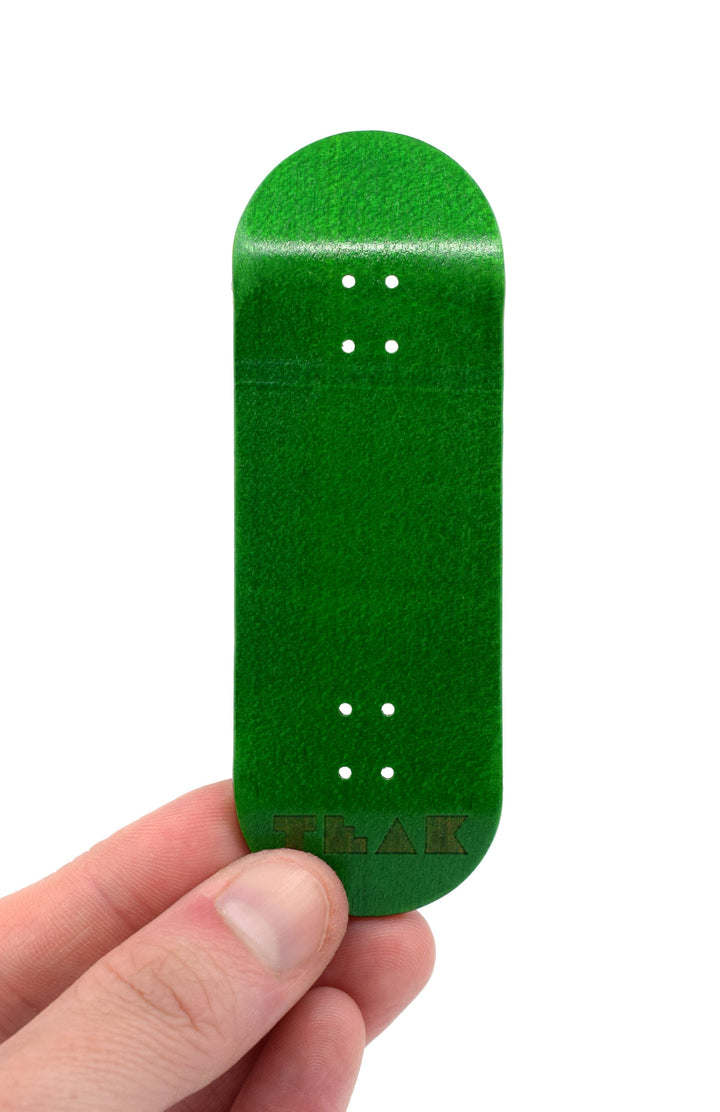 Teak Tuning PROlific Wooden 5 Ply Fingerboard Deck 32x95mm - Ghillie Green - with Color Matching Mid Ply