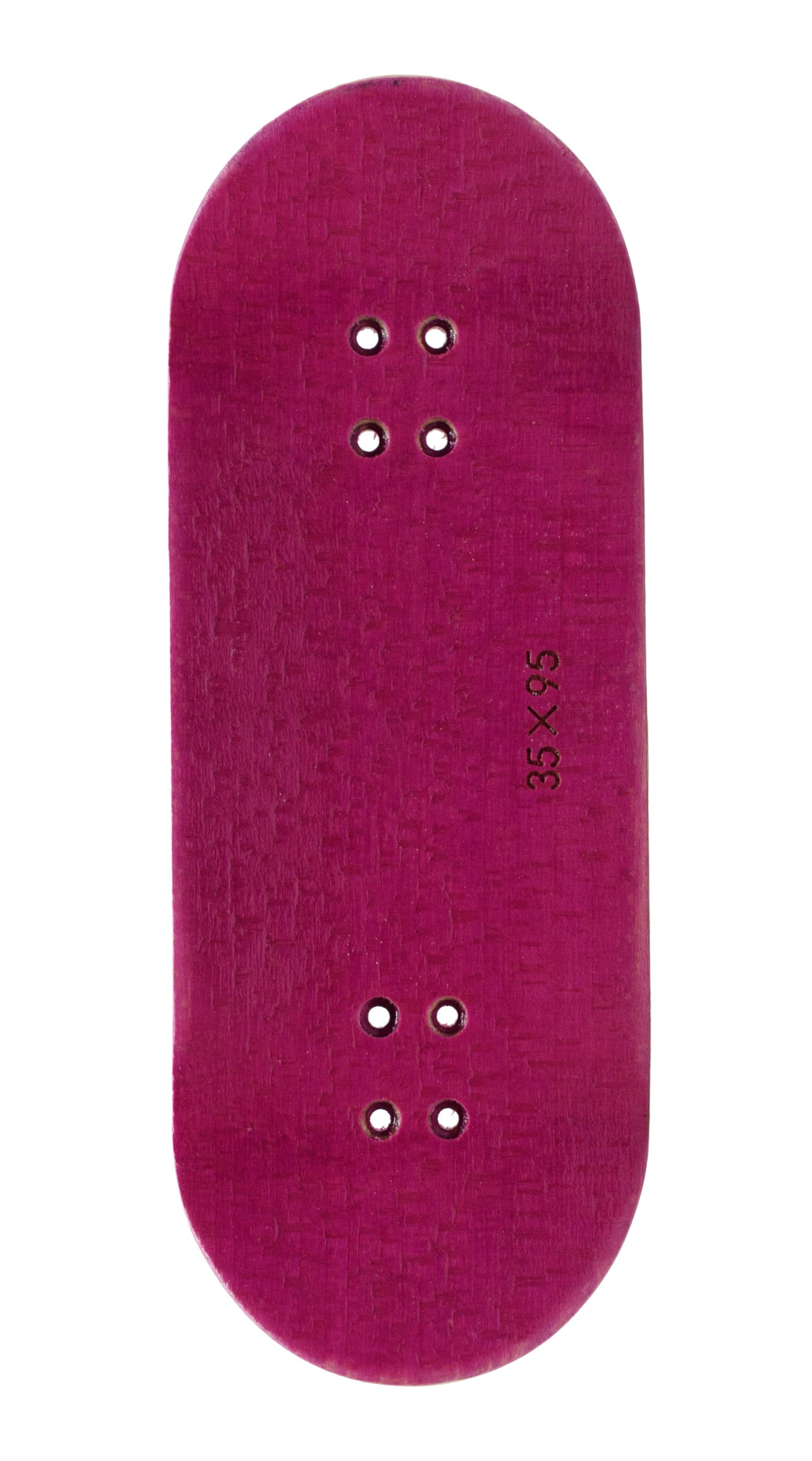 Teak Tuning PROlific Wooden 5 Ply Fingerboard Deck 35x95mm - Pink Flamingo - with Color Matching Mid Ply