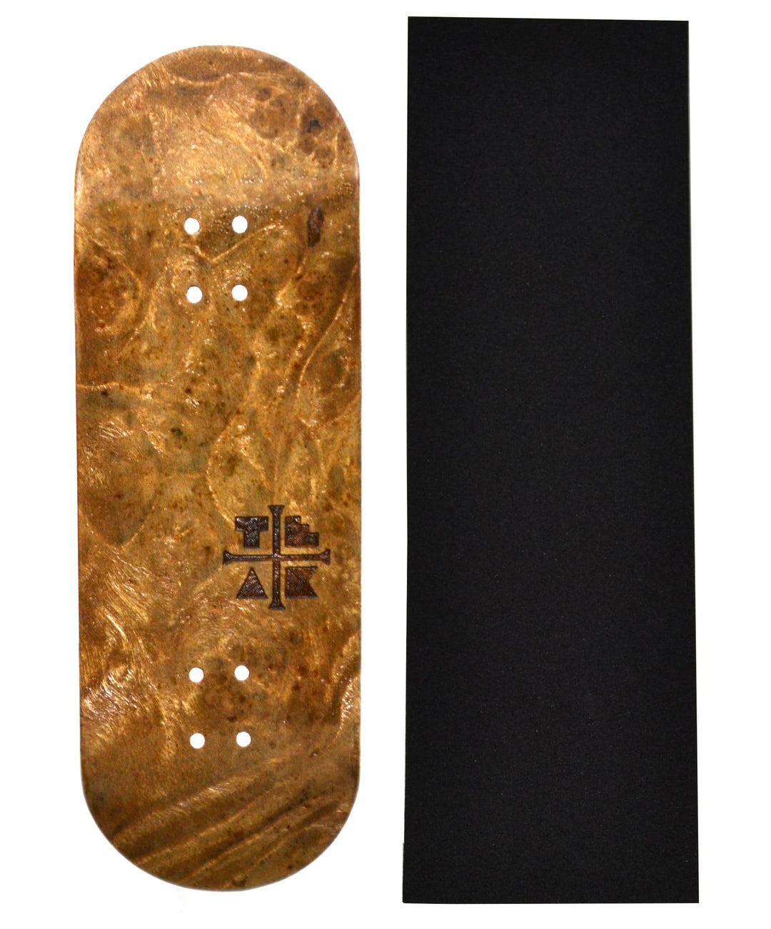 Teak Tuning PROlific Wooden Fingerboard Deck, "The Graham Cracker" - 32mm x 97mm
